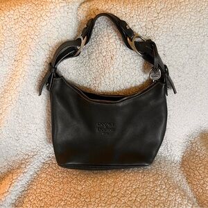 Dooney & Bourke Black Leather Shoulder Bag with Versatile Style